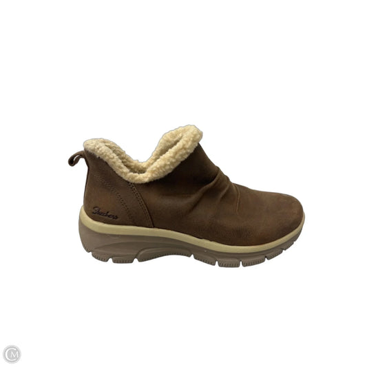 Boots Ankle Flats By Skechers In Brown, Size: 6