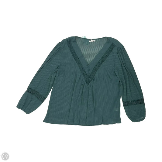Blouse Long Sleeve By Maurices In Green, Size: Xl
