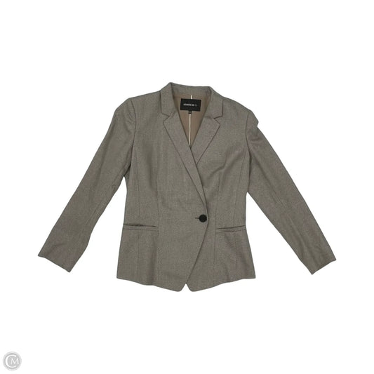 Blazer Designer By Lafayette 148 In Tan, Size: S