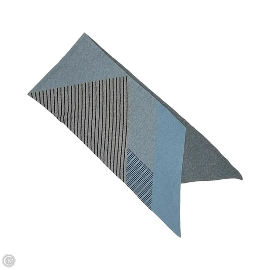 Scarf Winter By Clothes Mentor In Blue & Grey