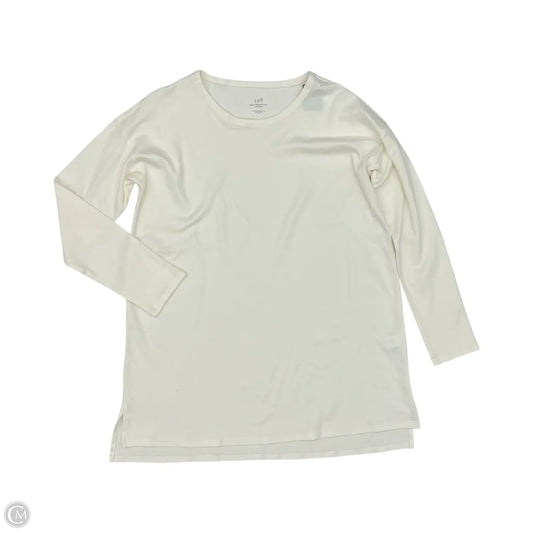 Top Long Sleeve By J. Jill In Cream, Size: S