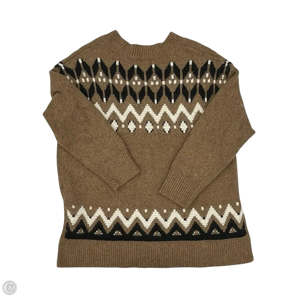 Sweater By Old Navy In Black & Brown, Size: L