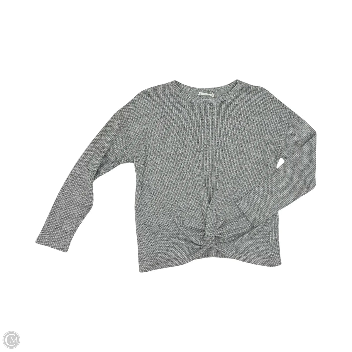 Top Long Sleeve By Lush In Grey, Size: S