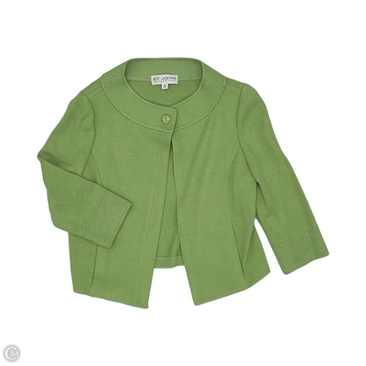 Cardigan Luxury Designer By St John Collection In Green, Size: 8