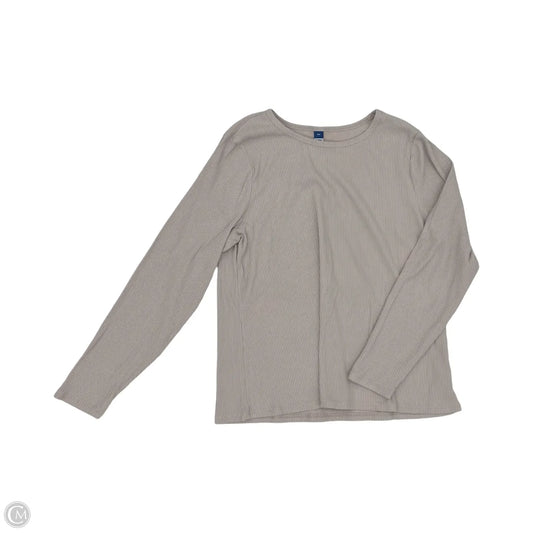 Top Long Sleeve By Old Navy In Tan, Size: Xxl