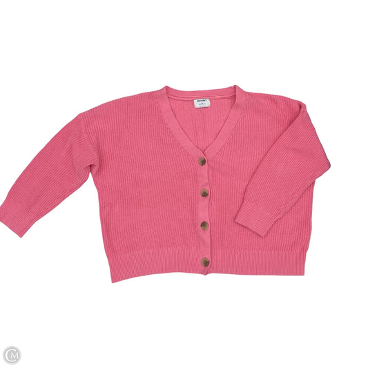 Sweater Cardigan By Old Navy In Pink, Size: Xxl