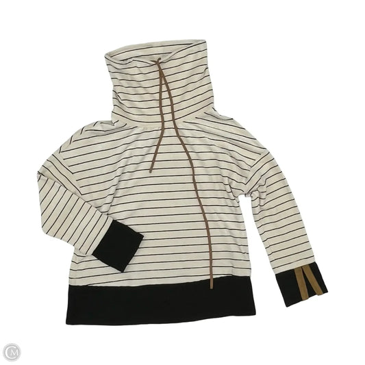 Top Long Sleeve By Thml In Black & Cream, Size: Xs