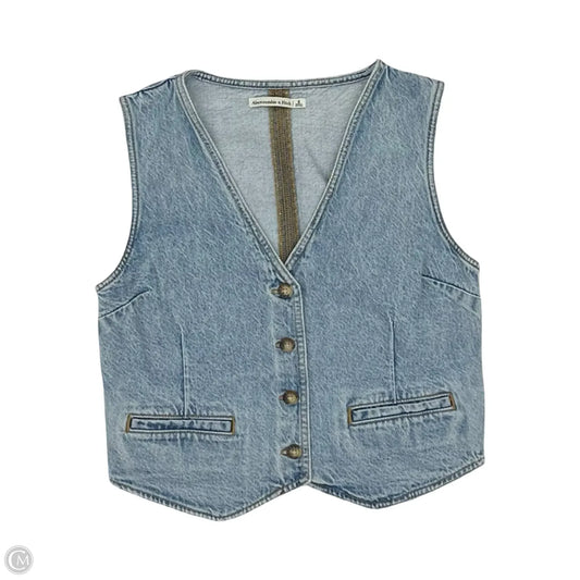 Vest Other By Abercrombie And Fitch In Blue Denim, Size: S