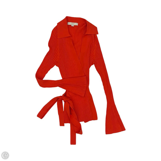 Sweater By Loft In Orange, Size: L