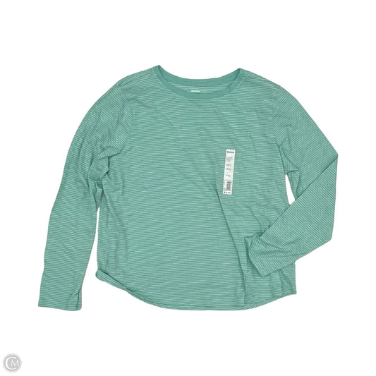 Top Long Sleeve By Sonoma In Green & White, Size: Xxl