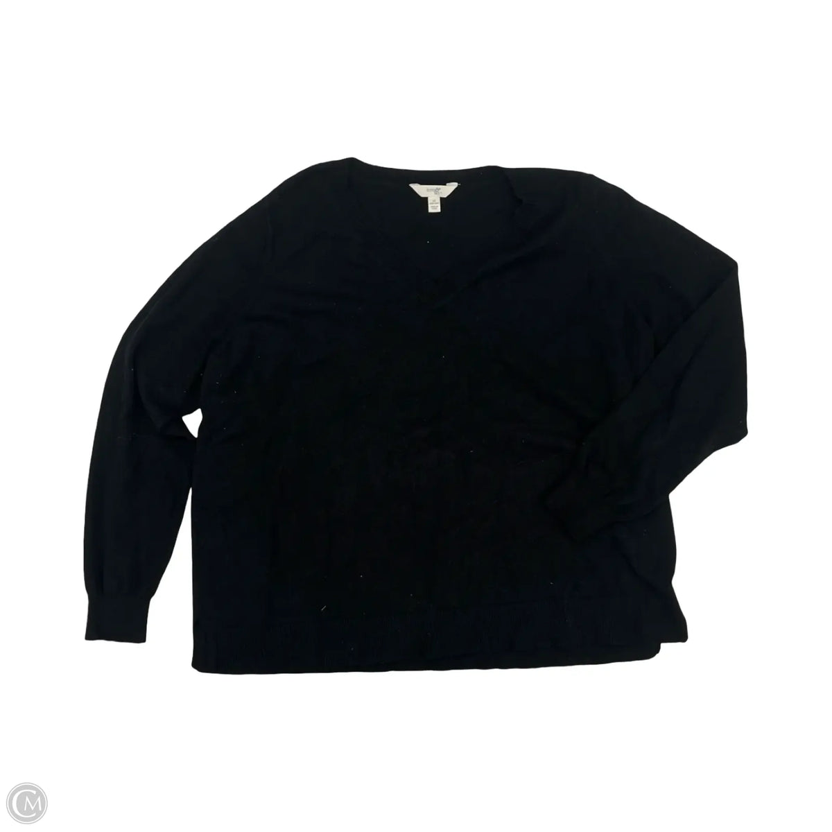 Sweater By Terra & Sky In Black, Size: 1x