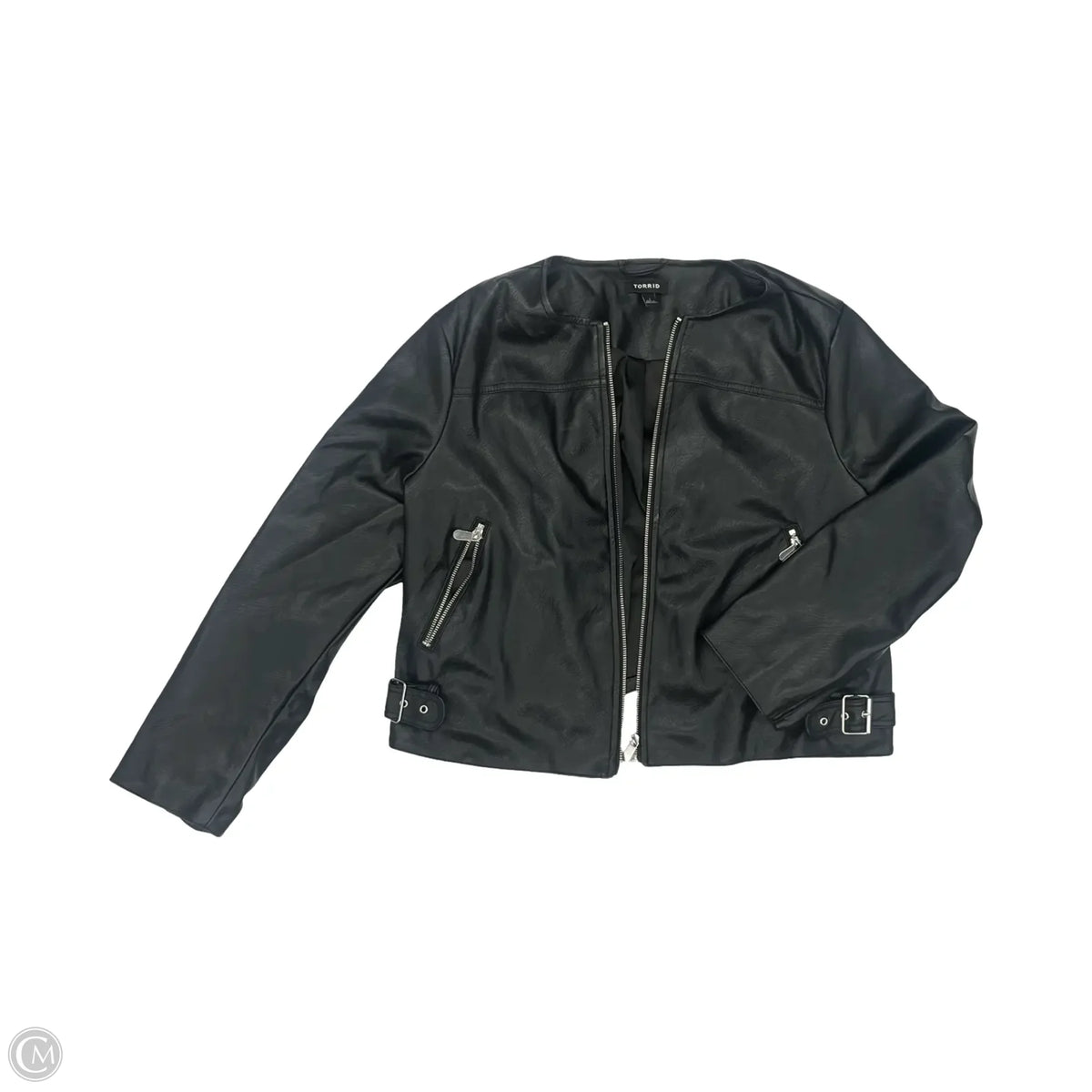 Jacket Moto By Torrid In Black, Size: 1x