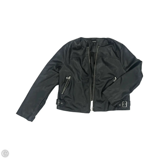 Jacket Moto By Torrid In Black, Size: 1x