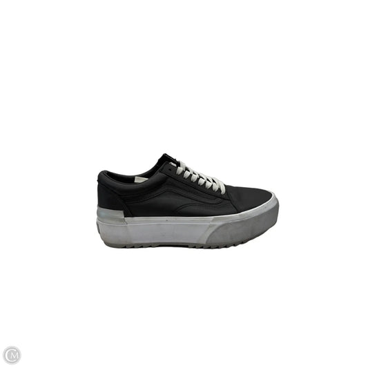 Shoes Sneakers By Vans In Black & Cream, Size: 9.5