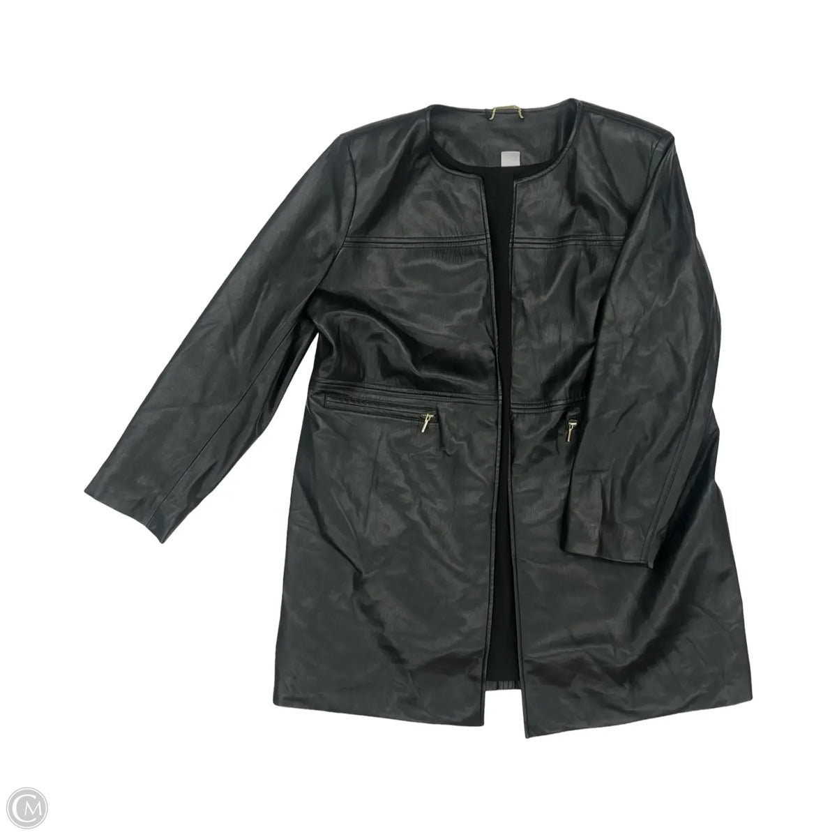 Jacket Other By Chicos In Black, Size: L