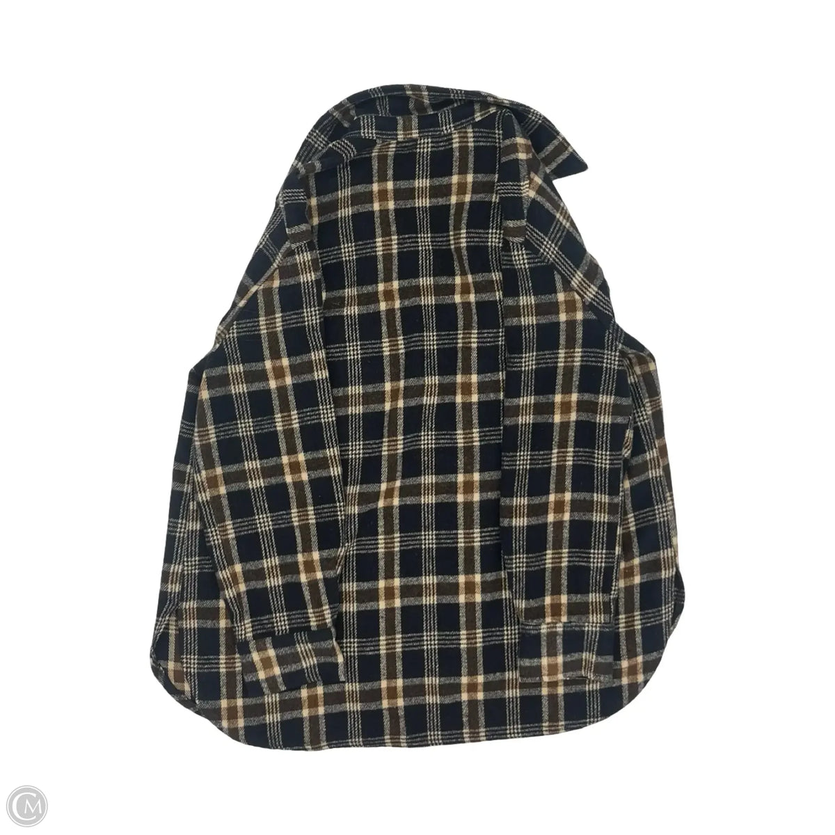 Jacket Shirt By Have In Plaid Pattern, Size: M