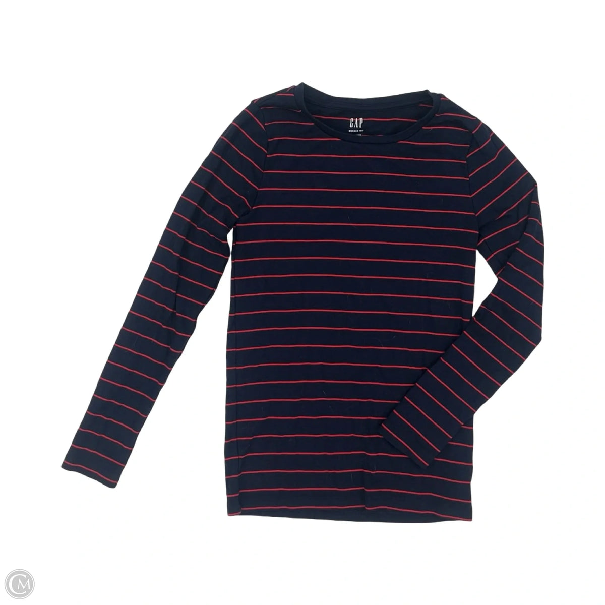 Top Long Sleeve By Gap In Blue & Red, Size: Mp
