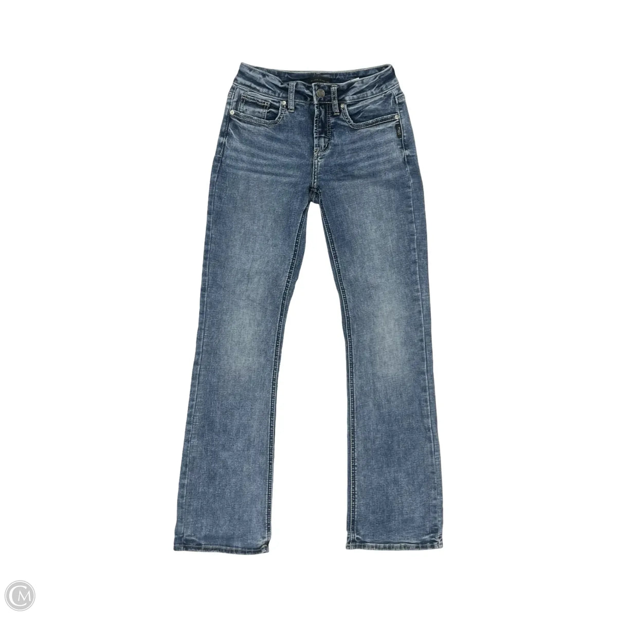 Jeans Boot Cut By Silver In Blue Denim, Size: 2