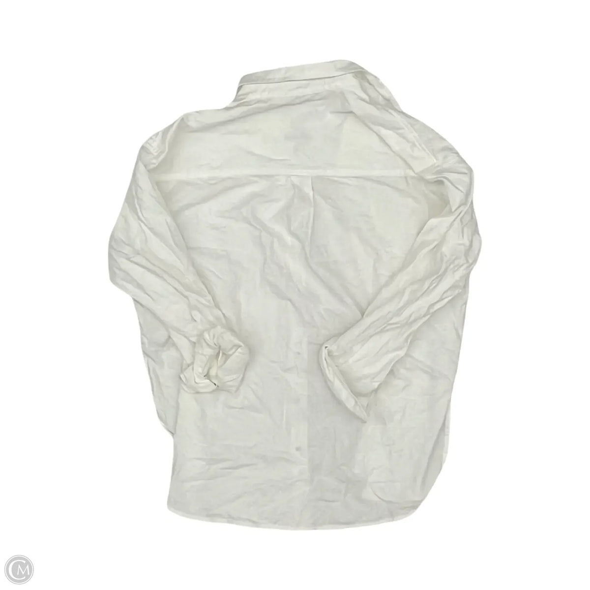 Blouse Long Sleeve By Universal Thread In White, Size: S