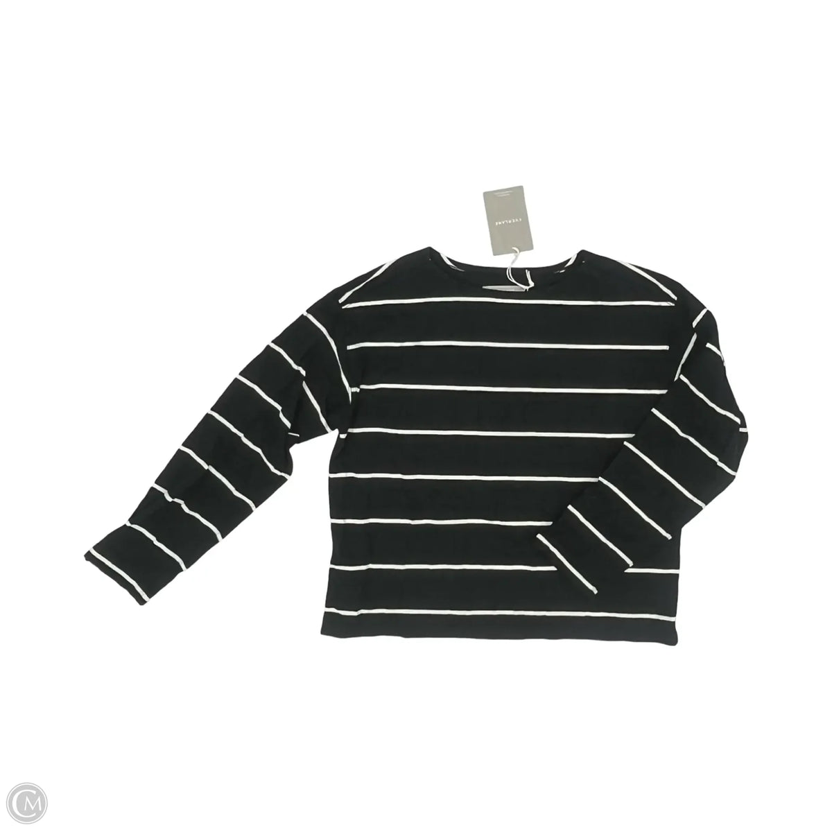 Top Long Sleeve By Everlane In Striped Pattern, Size: M