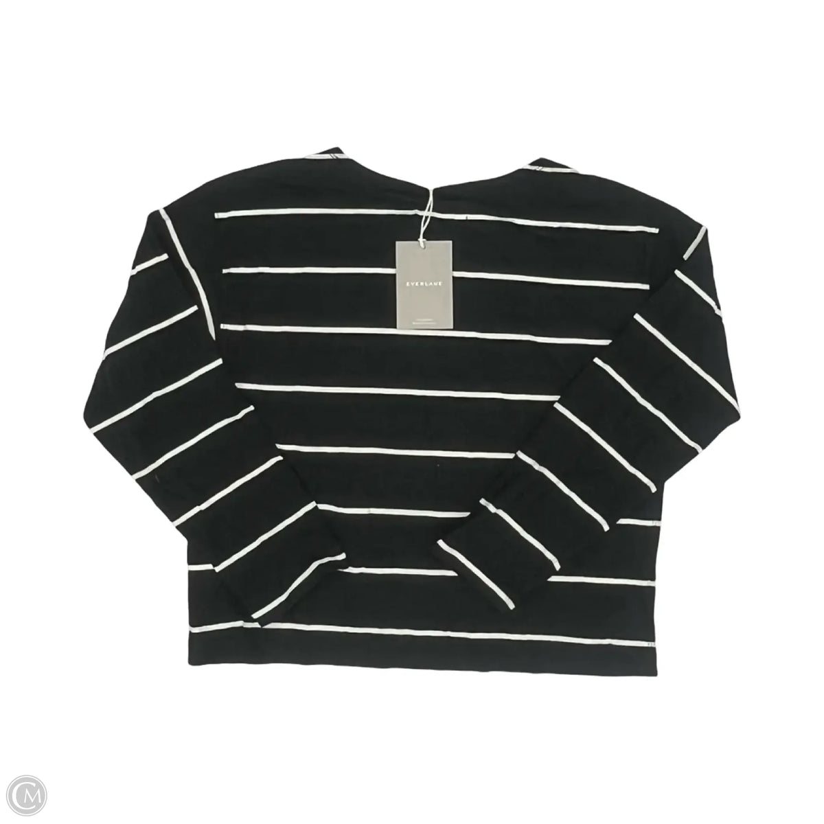 Top Long Sleeve By Everlane In Striped Pattern, Size: M