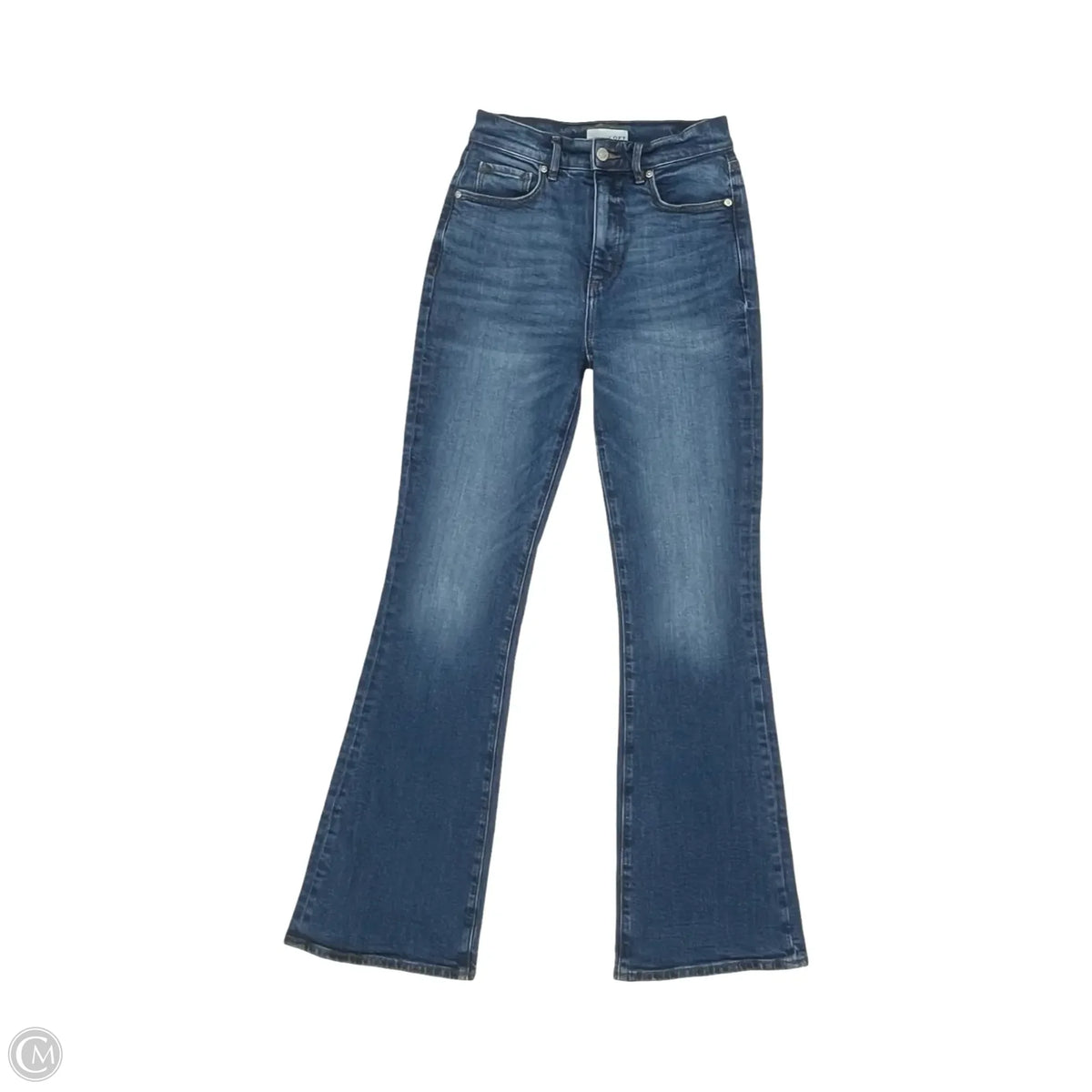 Jeans Flared By Loft In Blue Denim, Size: 0