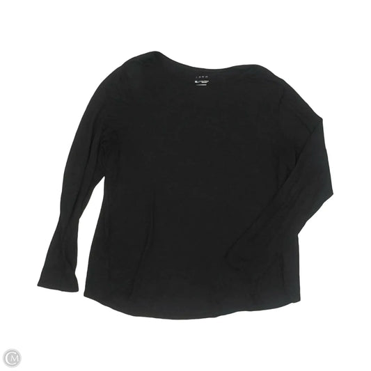 Top Long Sleeve By Apt 9 In Black, Size: Xl