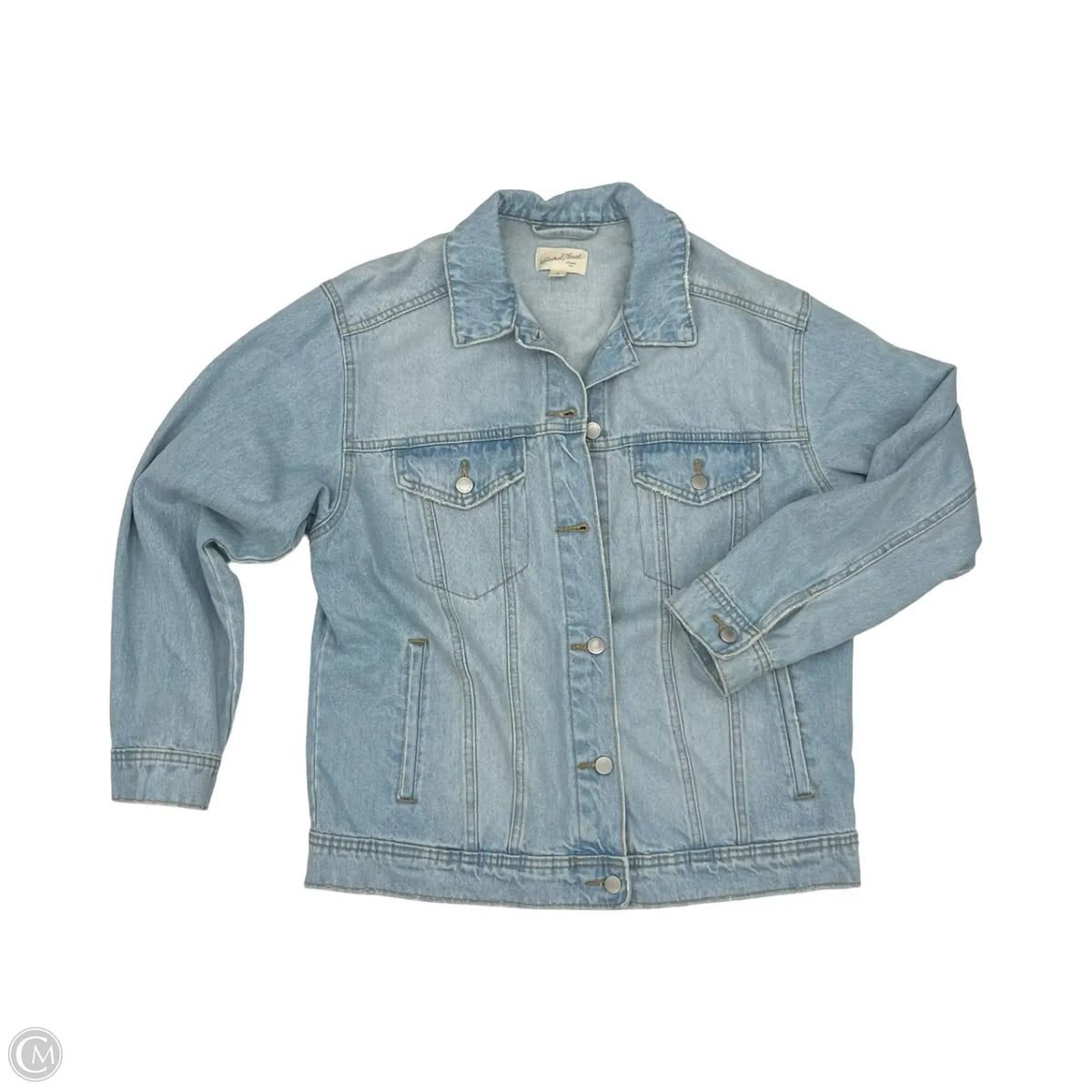 Jacket Denim By Universal Thread In Blue Denim, Size: M