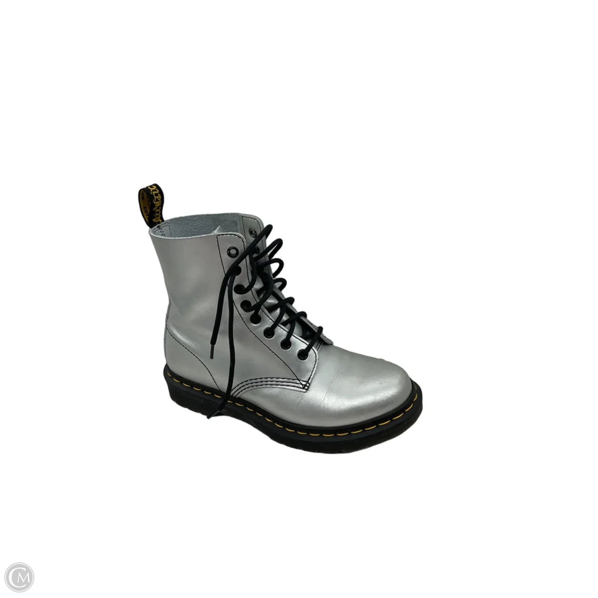 Boots Combat By Dr Martens In Silver, Size: 7