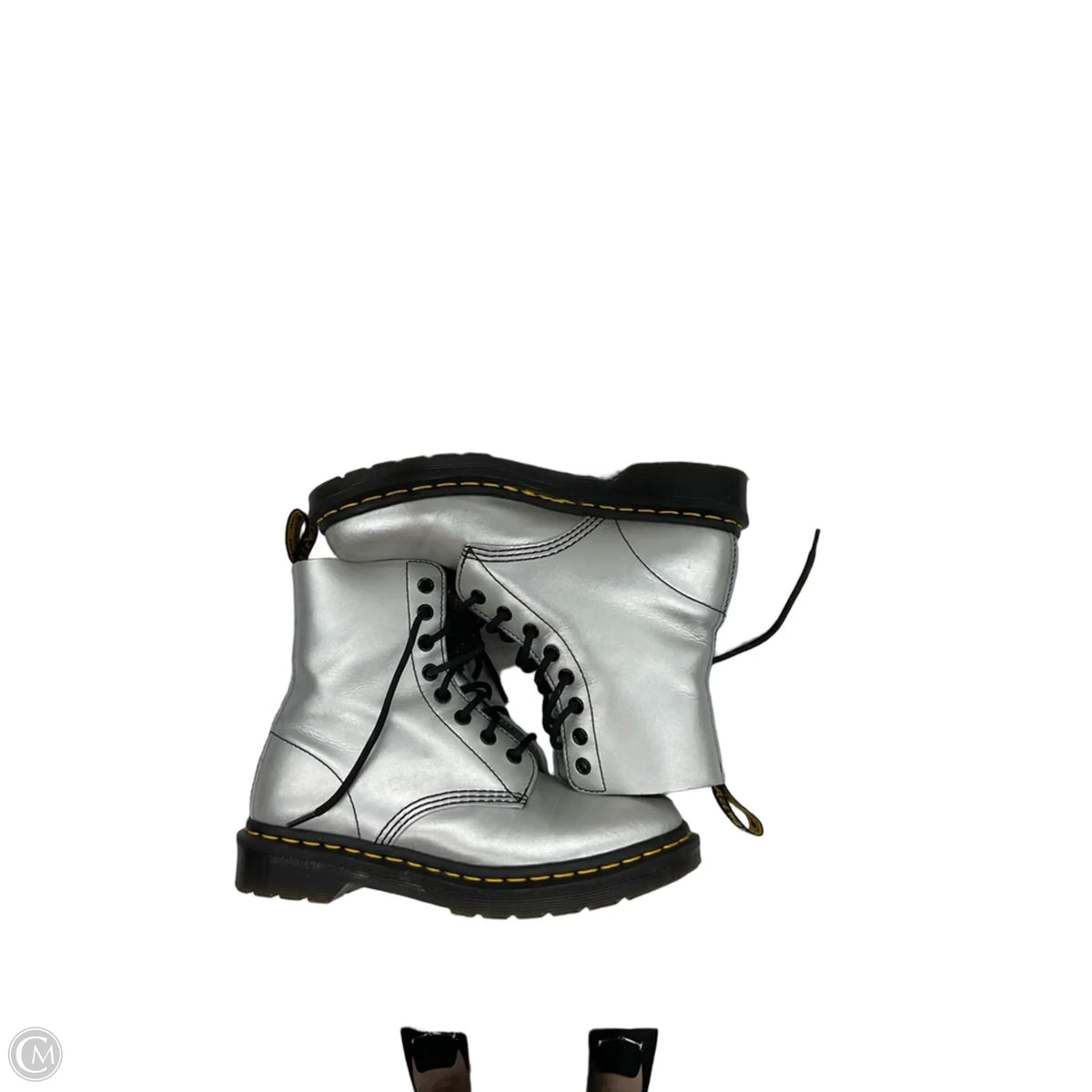 Boots Combat By Dr Martens In Silver, Size: 7