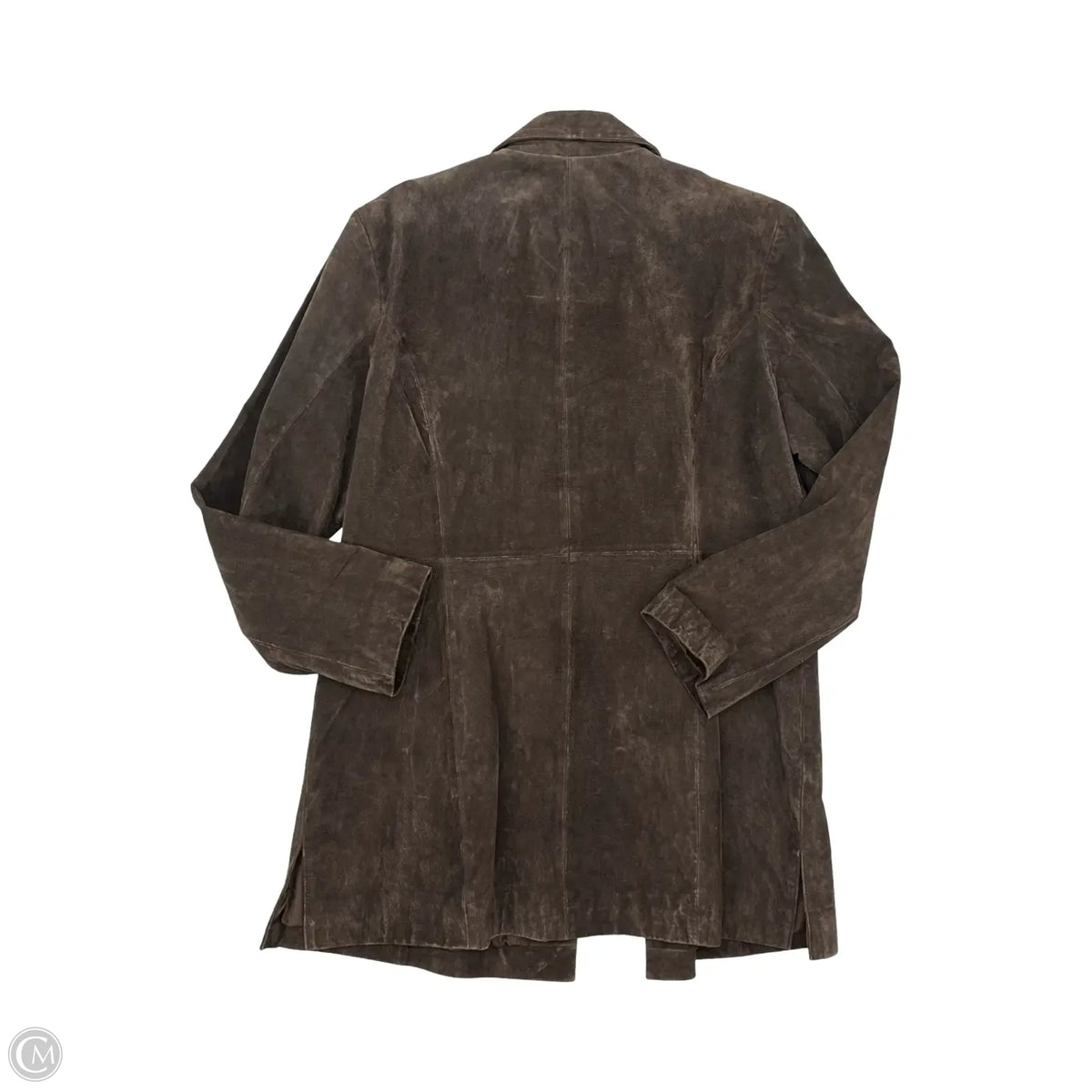Jacket Leather By Relativity In Brown, Size: Xl