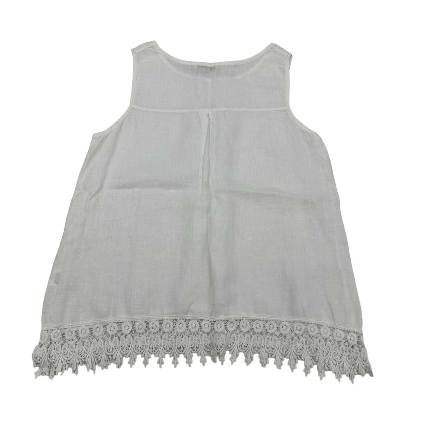 White Top Sleeveless Cmc, Size S