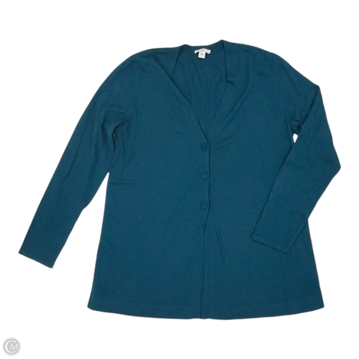Sweater Cardigan By J. Jill In Teal, Size: S