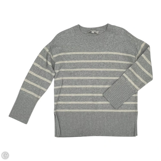 Sweater By Loft In Cream & Grey, Size: S