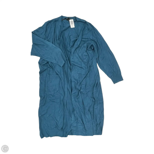 Sweater Cardigan By Torrid In Teal, Size: 4x