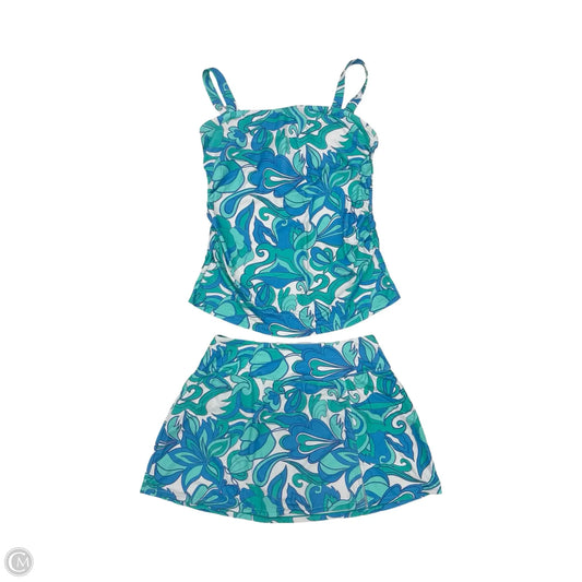 Swimsuit 2pc By Clothes Mentor In Blue & Green, Size: L