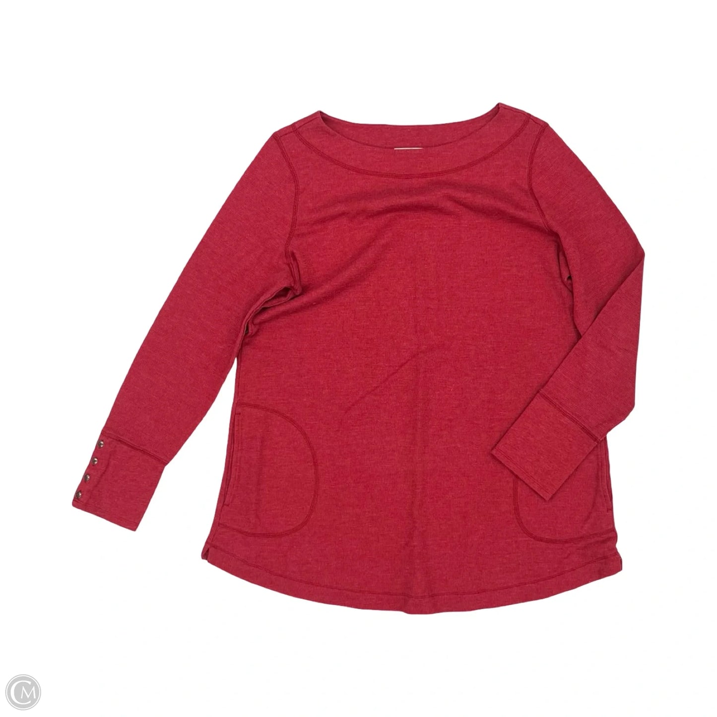 Top Long Sleeve By J. Jill In Red, Size: L