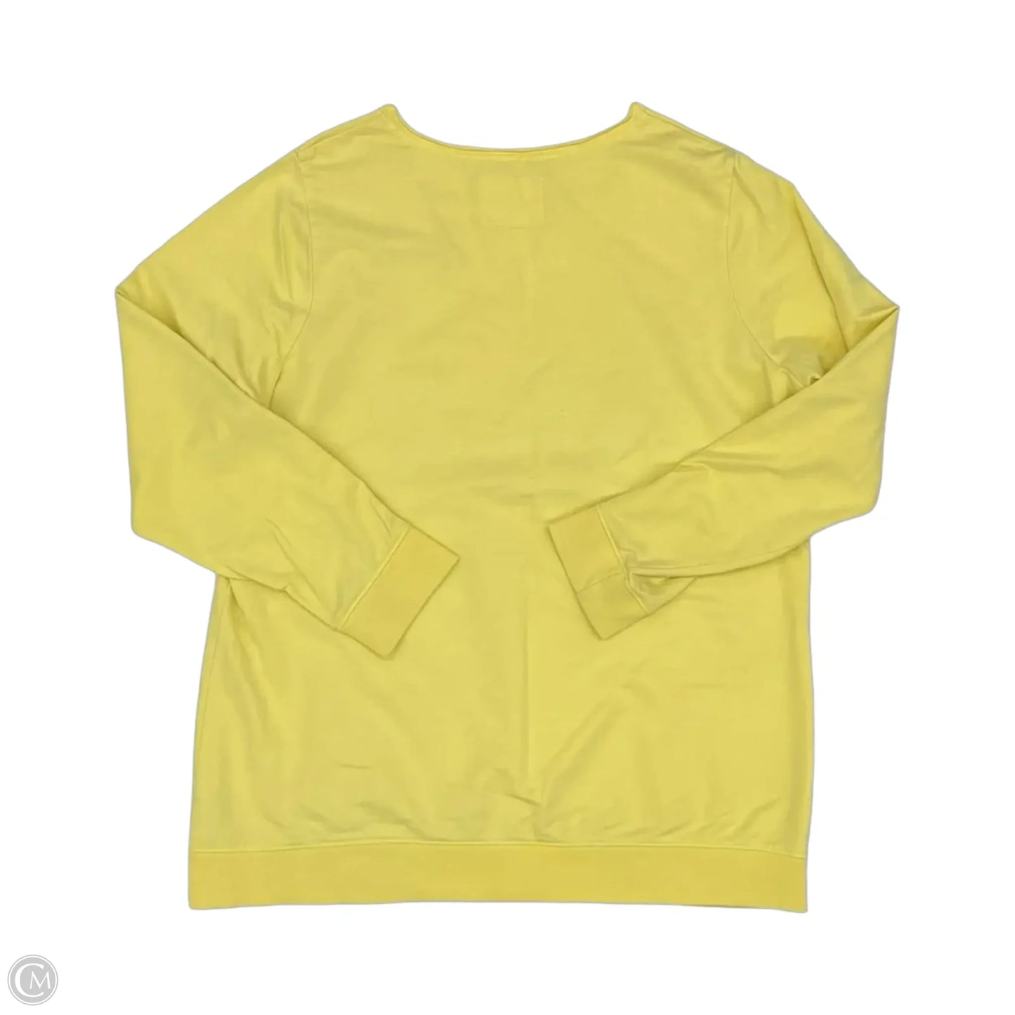 Top Long Sleeve By Ruff Hewn In Yellow, Size: 1x