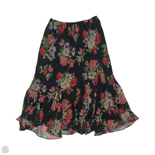 Skirt Midi By Lauren By Ralph Lauren In Floral Print, Size: Xs