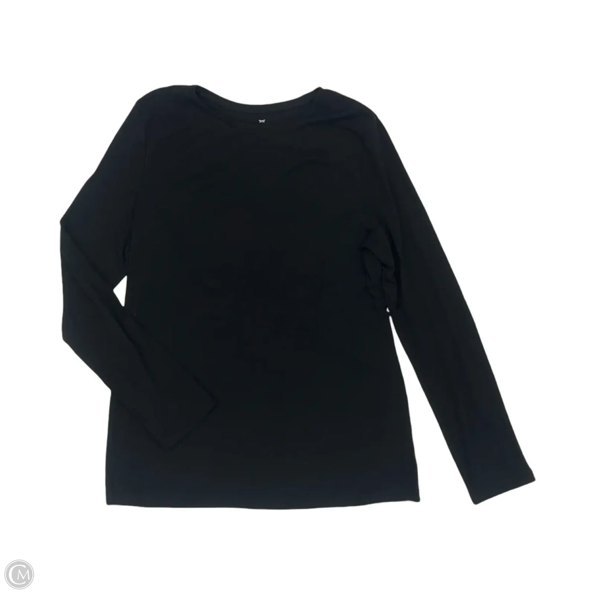 Top Long Sleeve Basic By Talbots In Black, Size: L