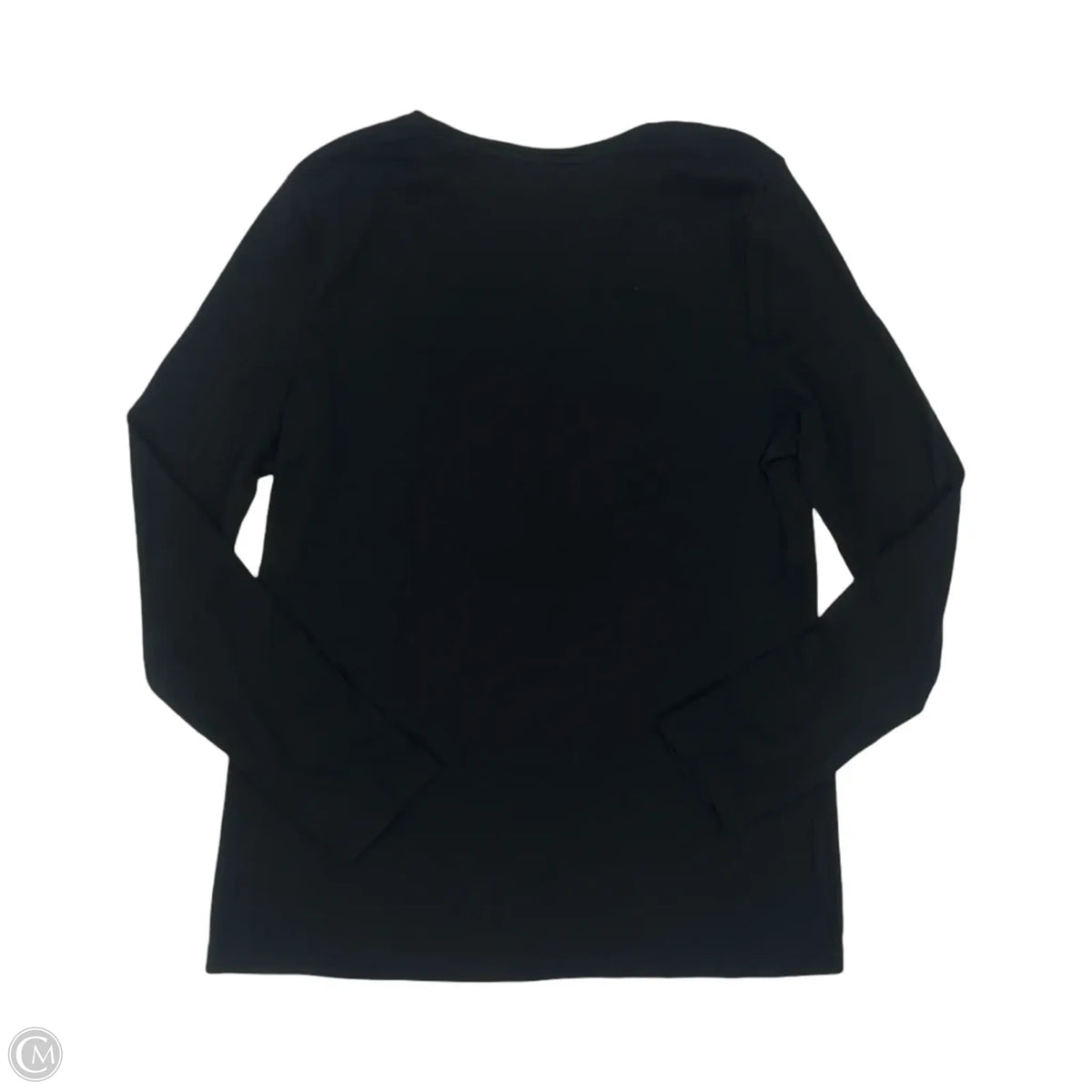 Top Long Sleeve Basic By Talbots In Black, Size: L