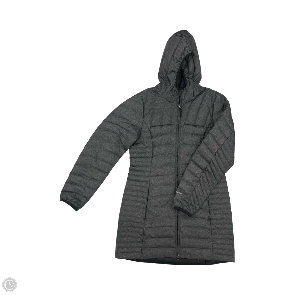 Coat Parka By Eddie Bauer In Grey, Size: M