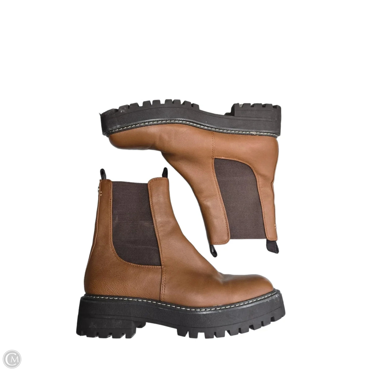 Boots Leather By Sam Edelman In Brown, Size: 8