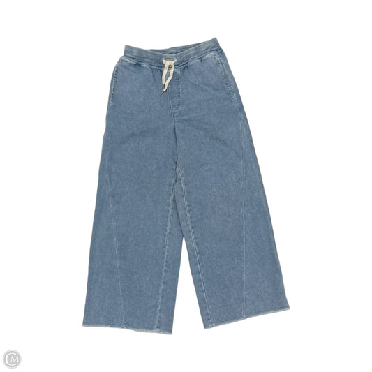 Pants Wide Leg By Aerie In Blue Denim, Size: M