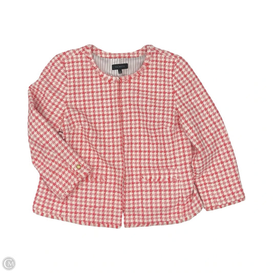 Blazer By Talbots In Pink & White, Size: Xl