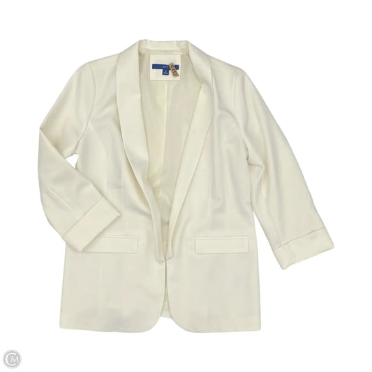 Blazer By Apt 9 In Cream, Size: M