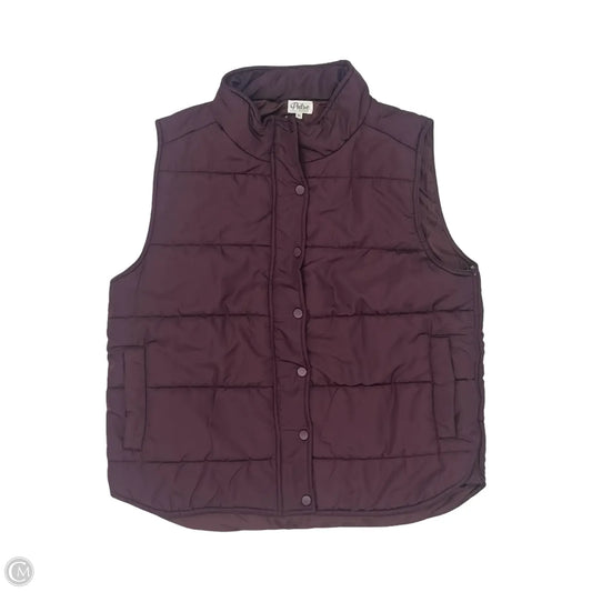 Vest Puffer & Quilted By Pulse In Purple, Size: Xl