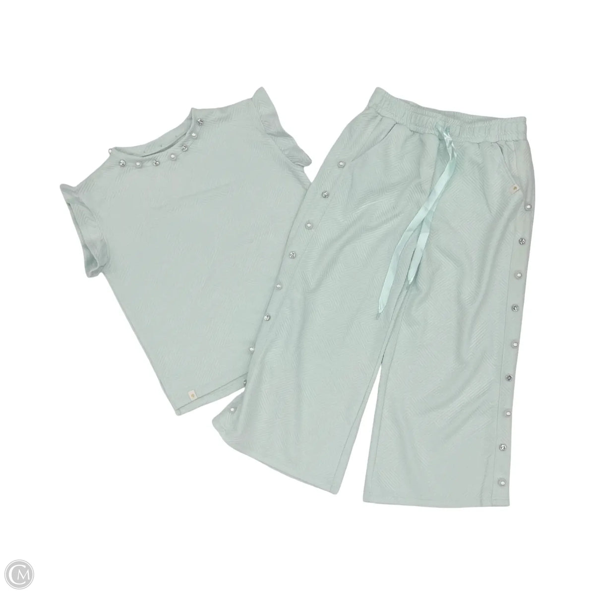 Pants Set 2pc By Simply Southern In Blue, Size: L