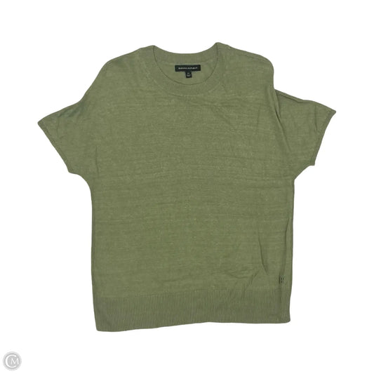 Sweater Short Sleeve By Banana Republic In Green, Size: M