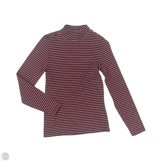 Top Long Sleeve By J. Crew In Red & White, Size: S